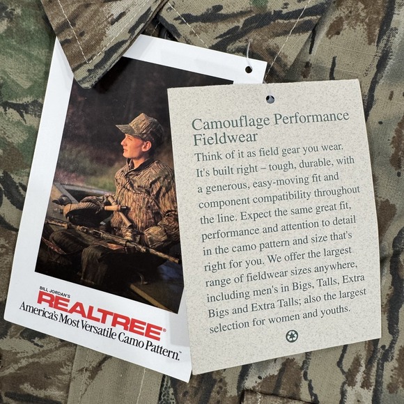 Hunting Shirt Mens Large Realtree Camo Ripstop Vintage Gander Mountain USA Field - Picture 4 of 13